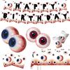 Plates Eyeballs Disposable Tableware Napkin Halloween Party Dinnerware  Party Accessories