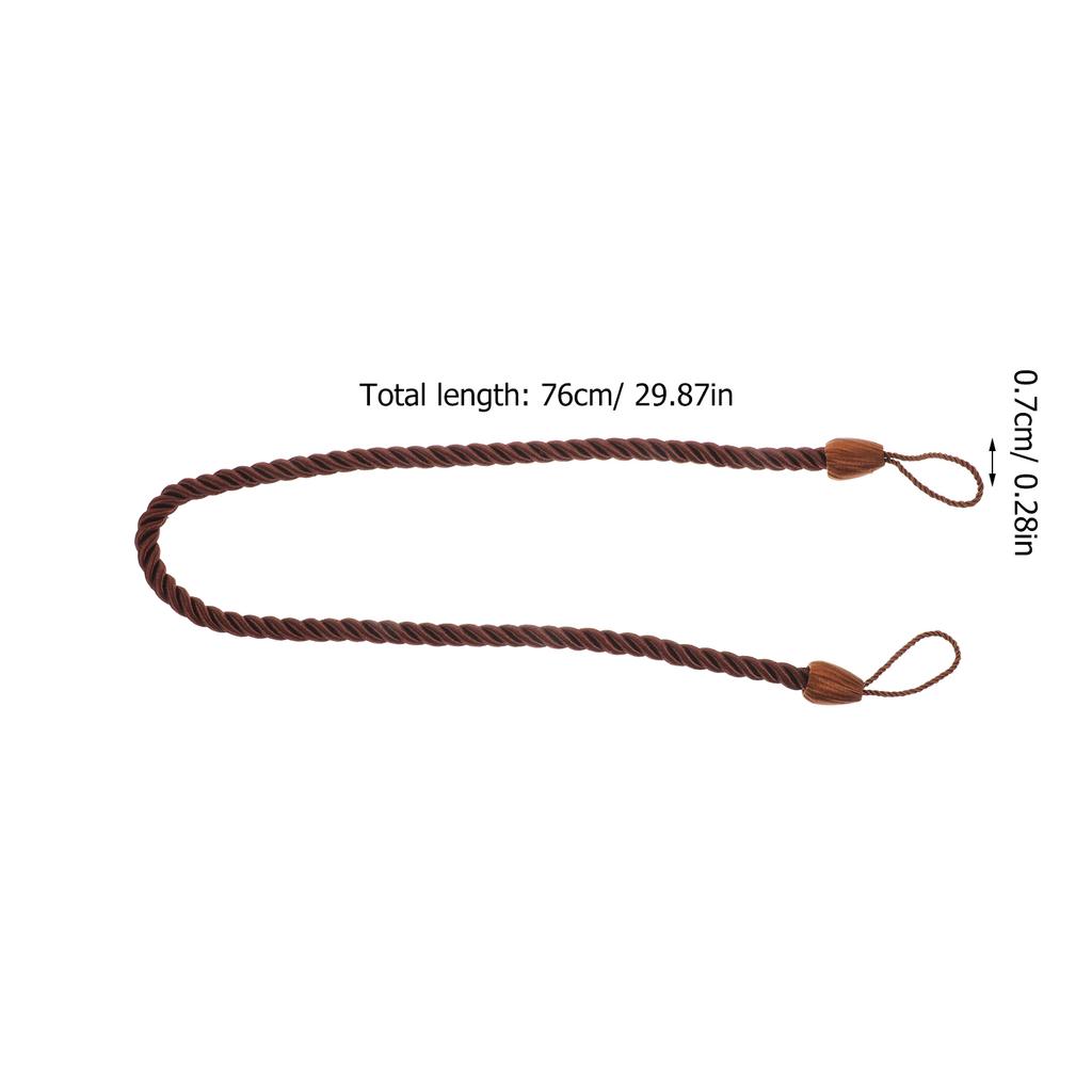 4Pcs Rustic Curtain Fasteners Strong Wearability for Living Room Dining Room Bathrooms Decorative Belts Rope Curtain Tiebacks