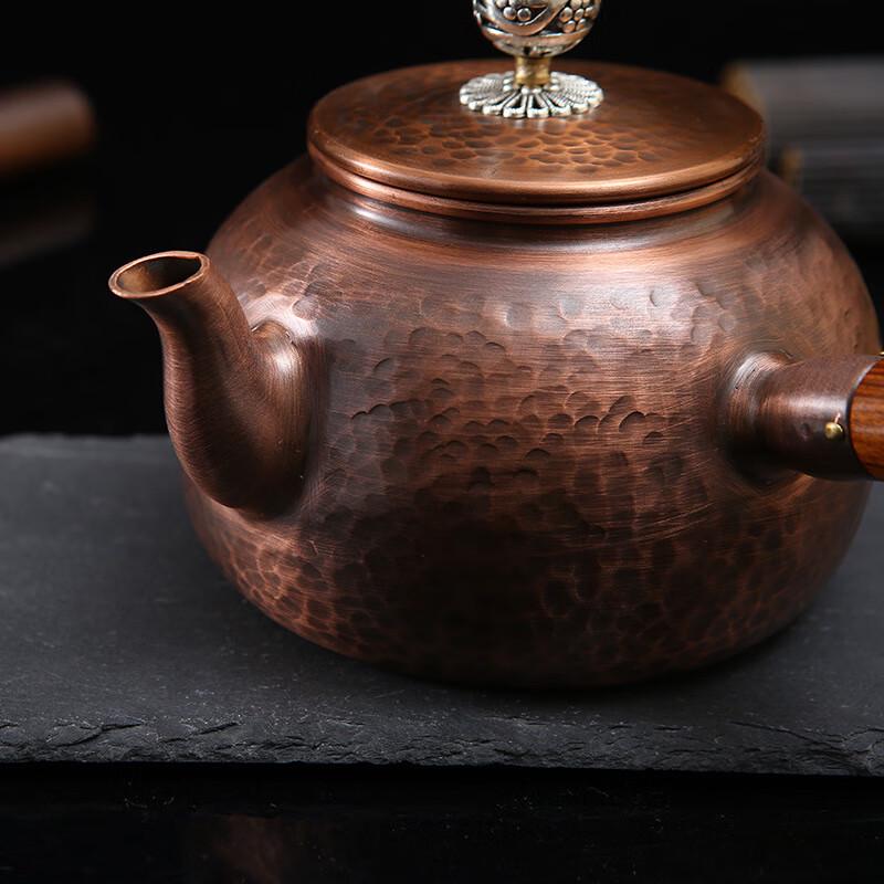 Hand-Hammered Pure Copper Tea Kettle