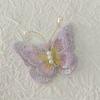 10Pcs 3D Mesh Pearl Butterfly Appliques Double-layer Chinese Style Butterfly Embroidered Patches Cloth