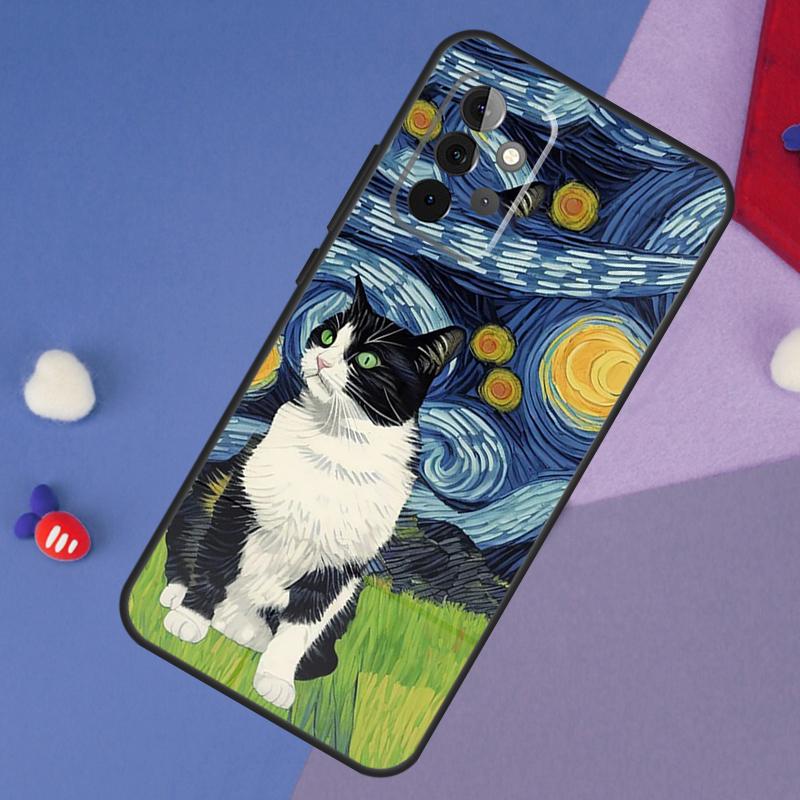 

Чехол с картиной Ван Гога «Звездная ночь» для кошки для Samsung Galaxy A15 A54 A34 A14 A13 A53 A16 A26 A36 A56 A12 A22 A32 A52 A06 A35 A55 Samsung A52S 5G