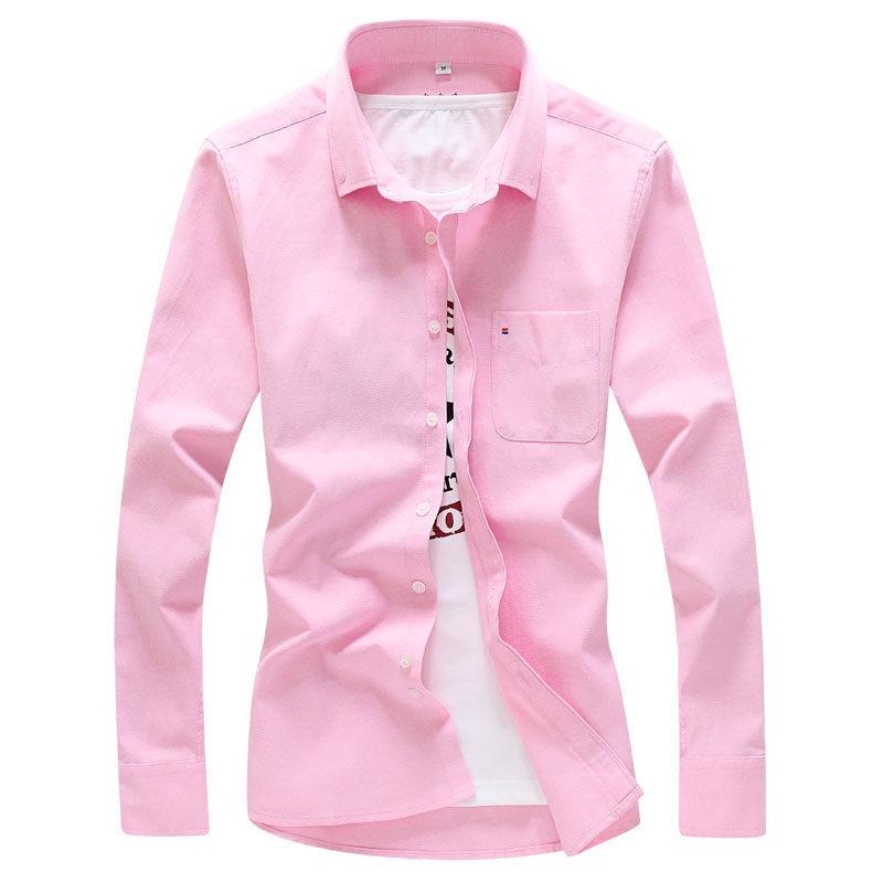 Men Oxford Button Down Long Sleeve Shirt With Chest Pocket Casual Formal Dress Shirt for Men