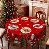 Christmas Themed Table Cloth, Santa Reindeer Snowman, Christmas Tree Waterproof Tablecloth Household Party Decoration Cloth