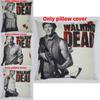 Premium Grey Linen Walking Dead Sofa Pillow Case For Fans Of Zombie Series 45x45cm