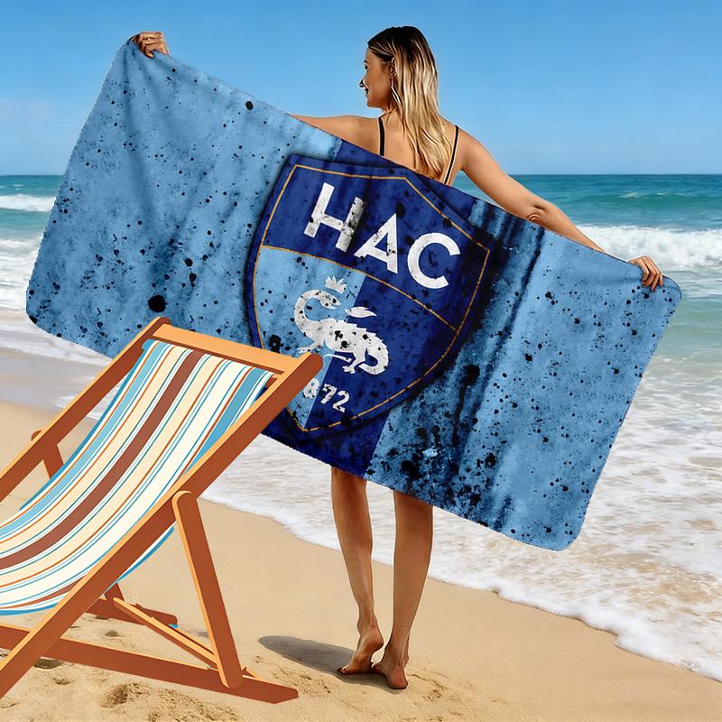 Le Havre Athletic Club Print Beach Towel, Large Soft Quick Dry Towel for Beach Camping Swimming