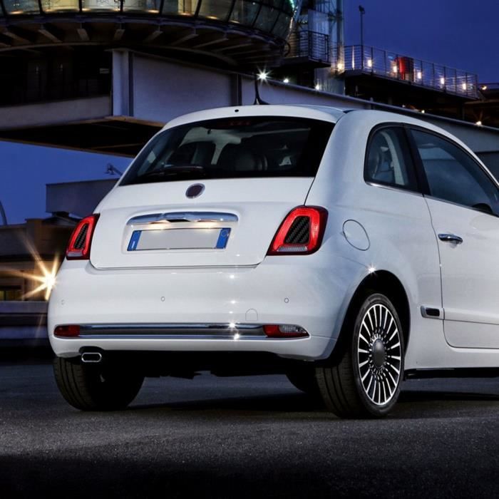 Autocollants Stickers - Abarth Et Fiat - Phares - Carbone - Pack De 2 - Résistants Aux Intempéries