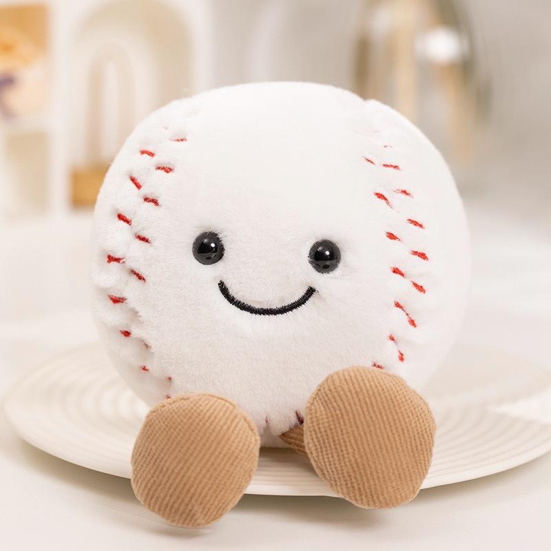 Basketball Football Doll Fun Cute Baby Soothing Rag Doll Creative Plush Doll Ornament