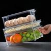 Fridge Organizer Stackable Refrigerator Organizer Bins With Lids Clear Fruit Storage Containers Freezer Pantry Kitchen Organizer