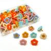 20/30/50Pcs Creative Embroidery Flower Pushpins DIY Thumb Tacks Portable Board Push Pin Corkboard