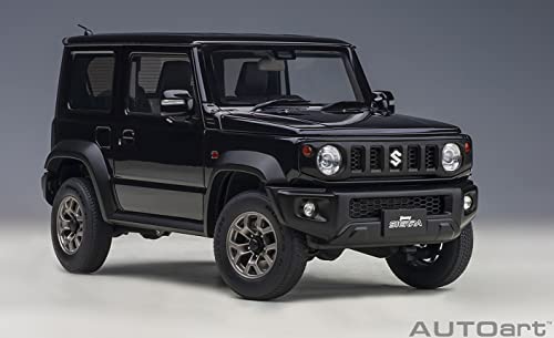 AUTOart 1/18 Scale Suzuki Jimny Sierra (JB74) Black Pearl Finished Model 78508