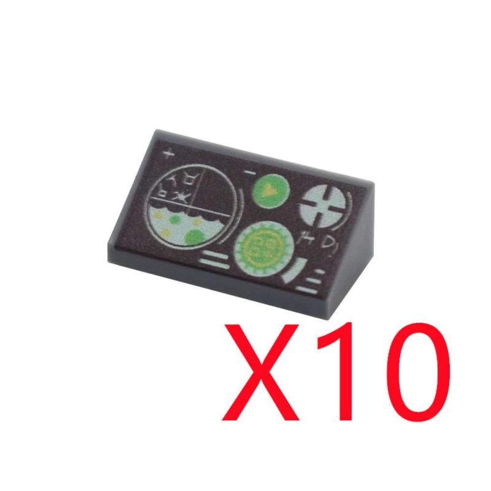 

City Building Blocks Accessories Dashboard Audio Computer Control Center Radar Keyboard Mobile Phone Model Mini Brick Toy R054