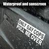 Auto Slogan Sticker Auto Voorruit ALLEEN GOY POLITIE HOUDT ME TEGEN Waterdichte Uitgesneden Sticker Auto Carrosserie Buiten Decoratie Sticker