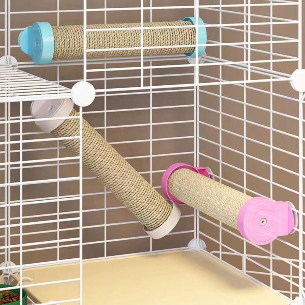 Cage Mounted Hanging Cage Scratcher Rotatable Cage Mounted Scratching Pole  Claw Grinding