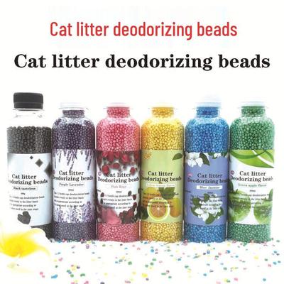 Tiergeruchsneutralisierende Perlen für Katzentoilette - Staubfreie, spülbare Geruchsentfernungs-Pellets