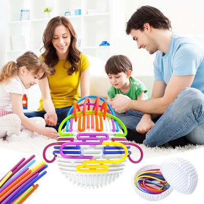 Sensory Activity Ball Toy Split Design with Rubber Ropes for Stress Relief Focus Cognitive Development for Concentration