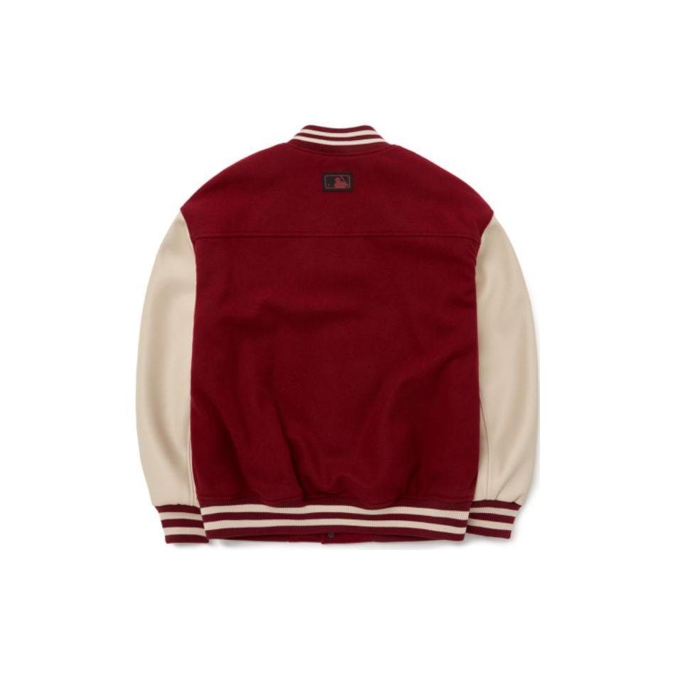 MLB FW22 Spliced Embroidered Casual Sports Baseball Jacket Unisex jackets 3AJPF0124-43WIS