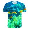 Kids 3D Ocean Pattern Round Neck Short Sleeve T Shirt For School Outdoor Holiday Daily Casual Leisure Daily Wear