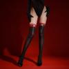 Sexy Women Lace Oil Shiny High Stockings Vintage Sexy Tights Sheer See Through Shaping Elastic Overknee Maid Stockings