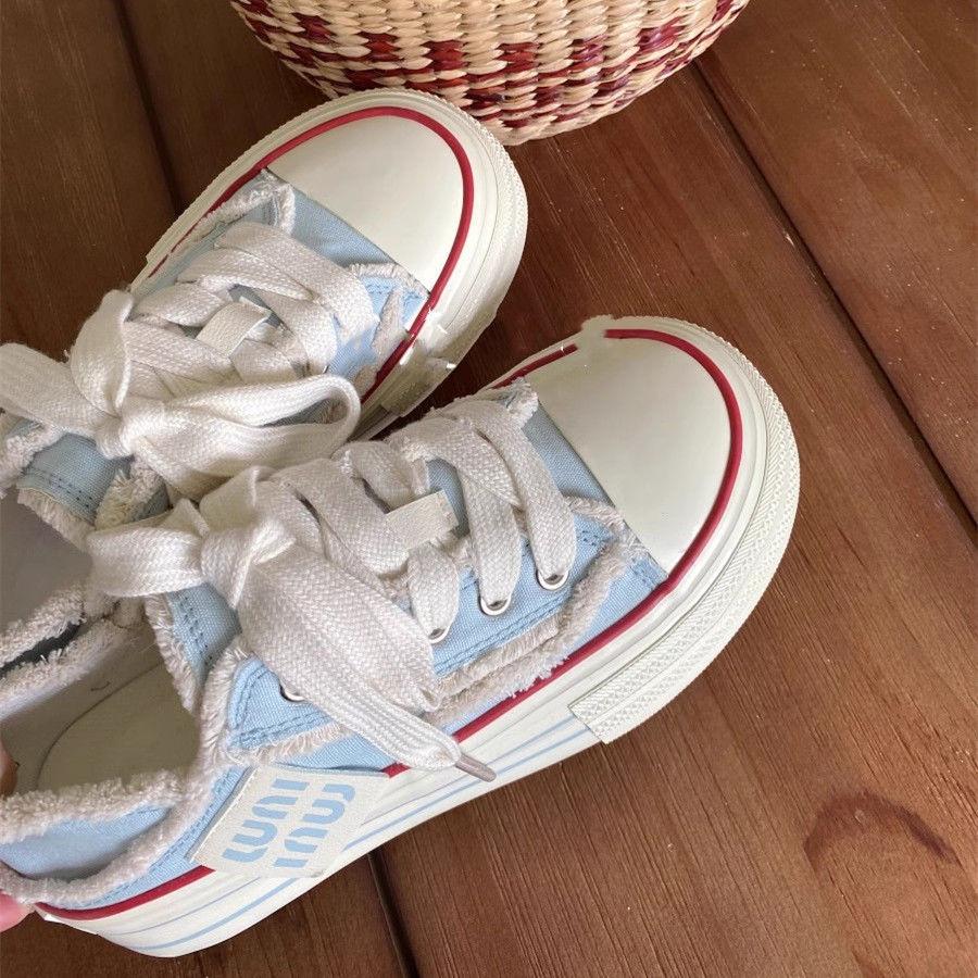 Summer New Canvas Shoes Half Drag Women's Outer Shoes Casual Board Shoes Two Wear One Pedal White Shoes