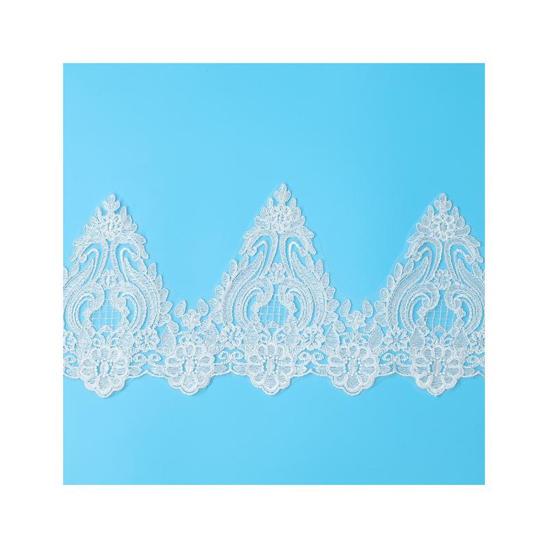 Car Bone Children'S Skirt Performance Clothes Embroidery Beige Wedding Lace, Veil Accessories Lace 18Cm