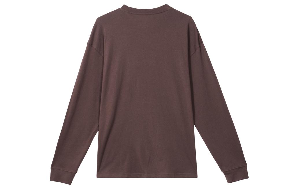 Nike T Shirts Men's Earth Umber Crew Neck Moderate Straight Fit FQ7682-227