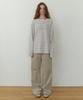THEMITTEN Barn Overfit T-Shirt (Oat Stripe)