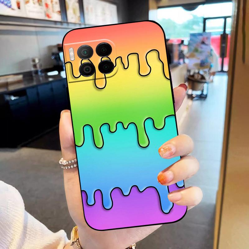 For T-Mobile Revvl 7 Pro 5G Case Flower TPU Soft Silicone Phone Cases Back Cover for T-Mobile REVVL7 PRO Colorful Painted Capa