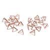 24 Pcs Card Clip Holder Triangular Simple Stylish Lightweight Portable Card Clips for Office File