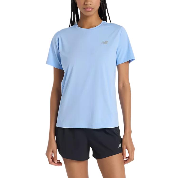 New Balance Race Day T Shirt Women s Blue WT51224-ELE L