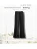 Women's Black High-Waisted Micro-Flare Pants - Slimming & Versatile for Spring & Autumn 2025