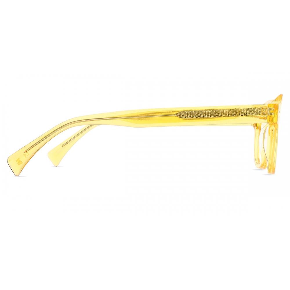 Full Rim Square Transparent Yellow Smartbuy Collection Bahama 94385 C2 Fashion Unisex Eyeglasses