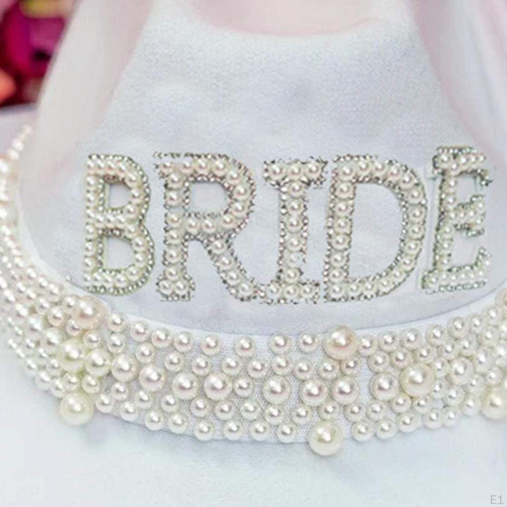 Cloth Hat Wide Brim Costume Clothes Accessories Hats for Bridal Wedding Outdoor Holiday