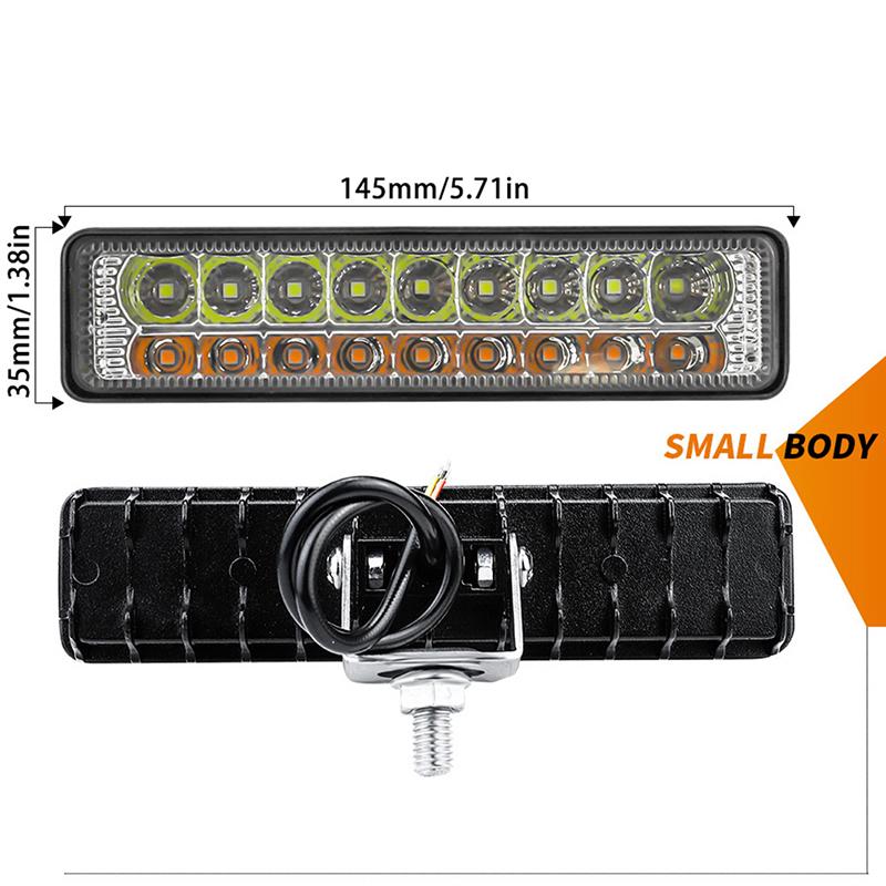 54W Car Led Work Light Off Road Led Beam Bar 6Inch Flood Spot Lamp Atv Suv