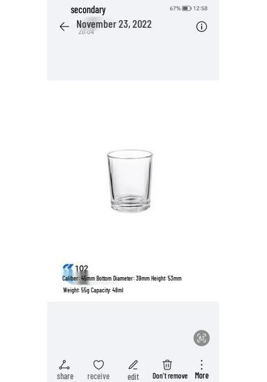 Thickened Transparent Glass Candle Holder for DIY Aromatherapy Candles