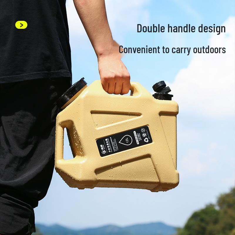 Food Grade PE Water Bucket with Faucet for Outdoor, Camping, and Household Use