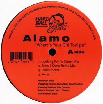 

12inch Record ALAMO - Where s Your Girl Tonight HARD1023 Hard Ball Enter 1998 UK Rap & Hip-Hop/R&B Used