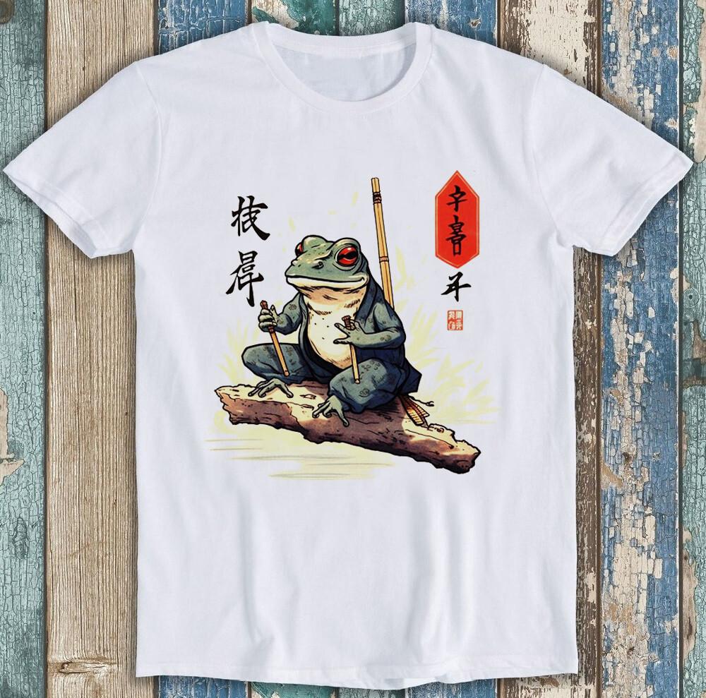 Matsumoto Hoji Frog Todo Japanese Sensei Art Funny Gift Tee T Shirt 1858
