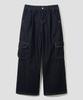 AGOD [2Pack] Wide Big Pocket Cotton Cargo Elastic Pants