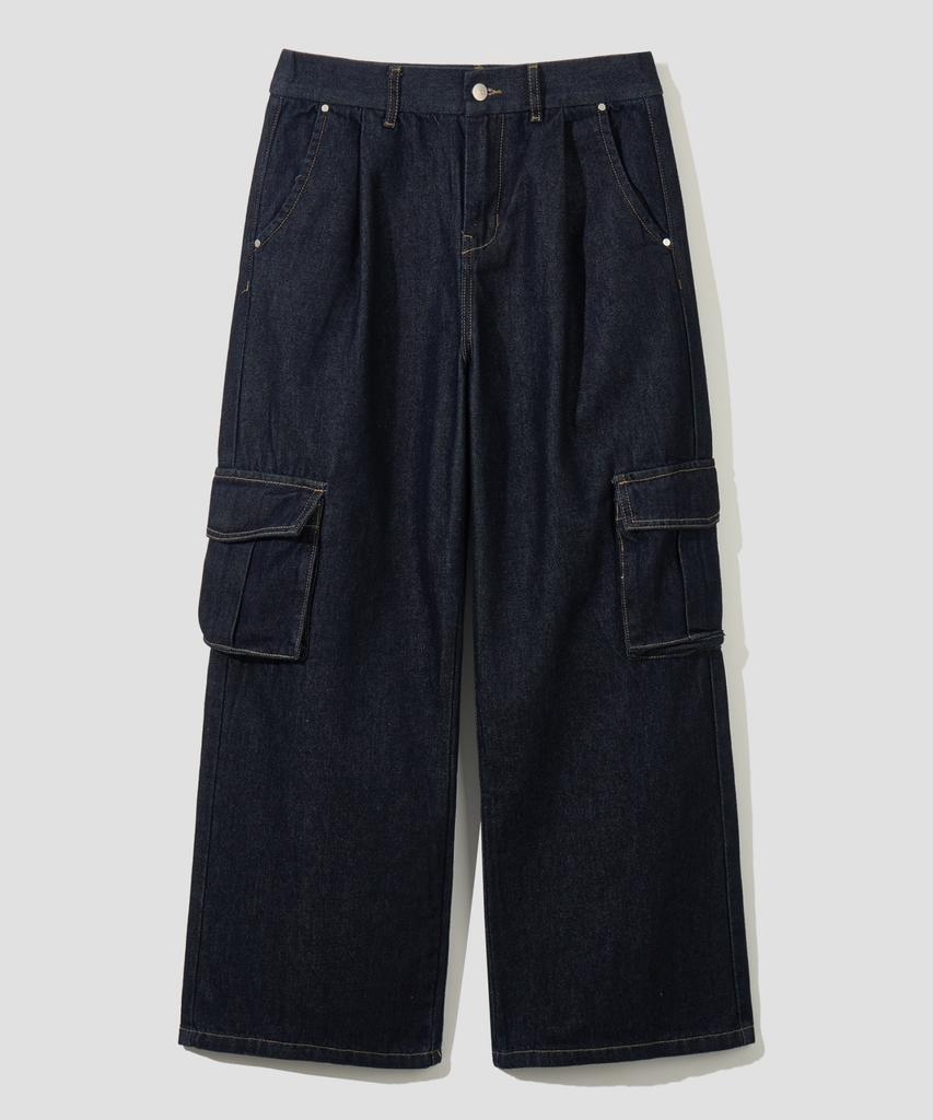 AGOD [2Pack] Wide Big Pocket Cotton Cargo Elastic Pants