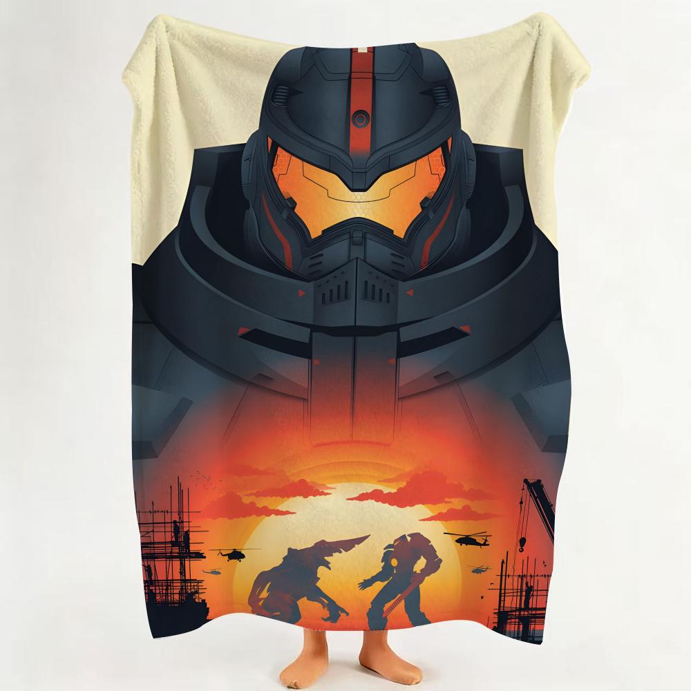 Movie P Pacific R Rim Throw Flannel Throw Blanket Suitable for Sofa Living Room Bedroom 75cmx90cm