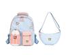 Schoolbag kindergarten schoolbag cartoon color matching middle and large class baby schoolbag preschool children backpack children's schoolbag