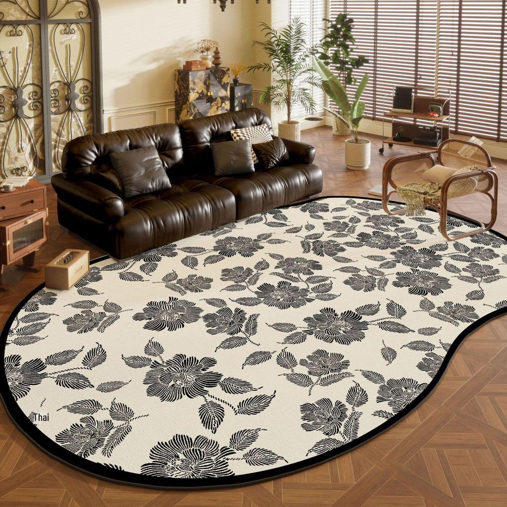 French Irregular Loop Velvet Carpet: Dirt-Resistant, Easy Care, Waterproof—Perfect for Living Room, Bedroom, and Under Coffee Table or Sofa.