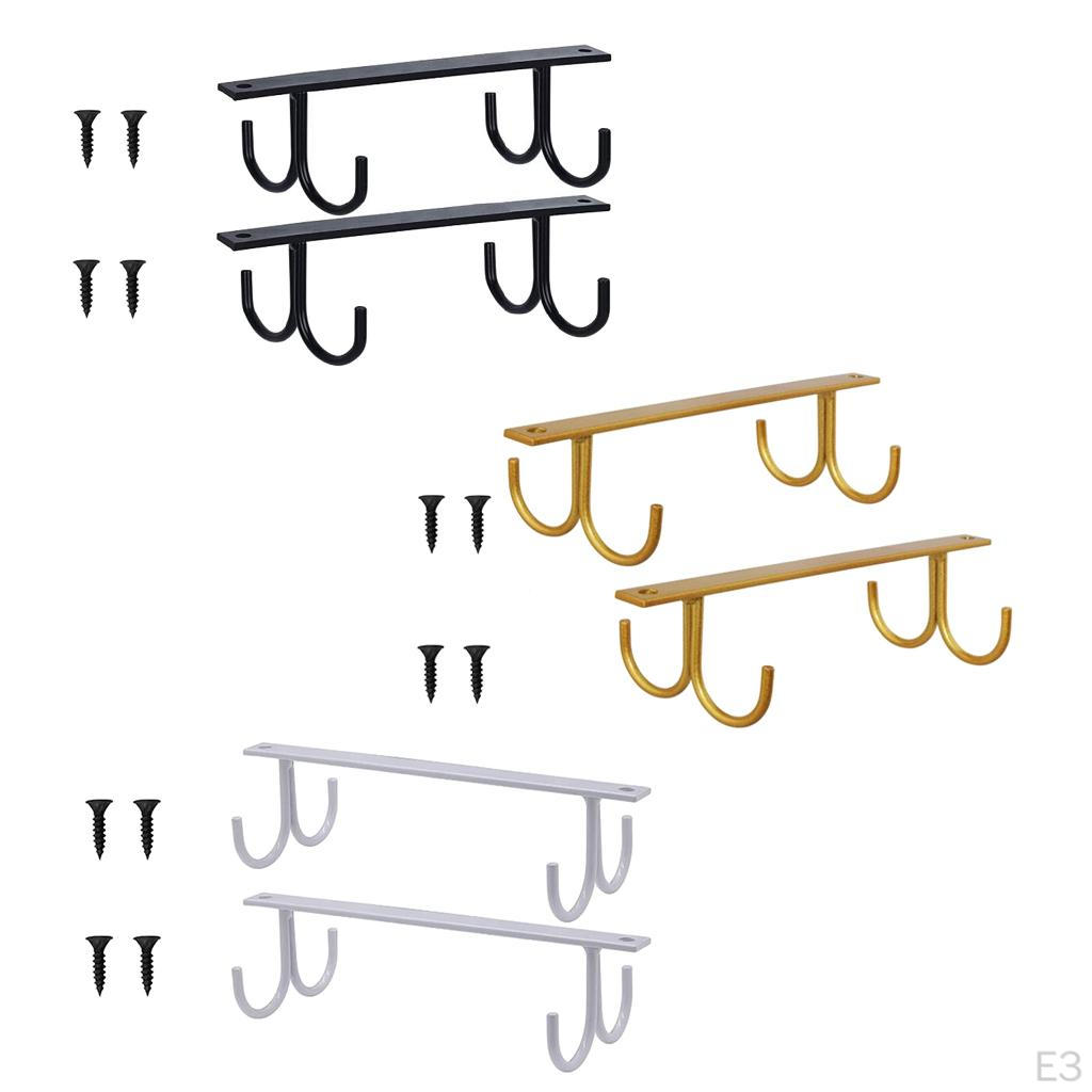 2 Pieces Hooks for Cups Glasses Storage Kitchen Utensils Ties Belts And Scarf Hook