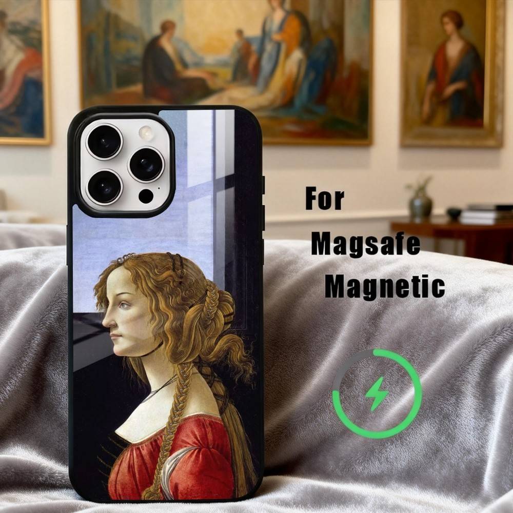 S-Sandro B-Botticelli R-Renaissance Phone Case For iPhone 17,16,15,14,13,12,Plus,Pro,Max for Magsafe Magnetic Wireless Charging