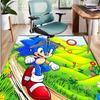 Sonic Pattern Rug, Indoor/Outdoor Mat, for Picnic, Gameroom, Bedroom, Office, Living Room, Home Decor Carpet, Birthday Gift