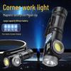 Powerful 90° Rotating LED Flashlight, Portable Multi-Functional USB Rechargeable Outdoor Light