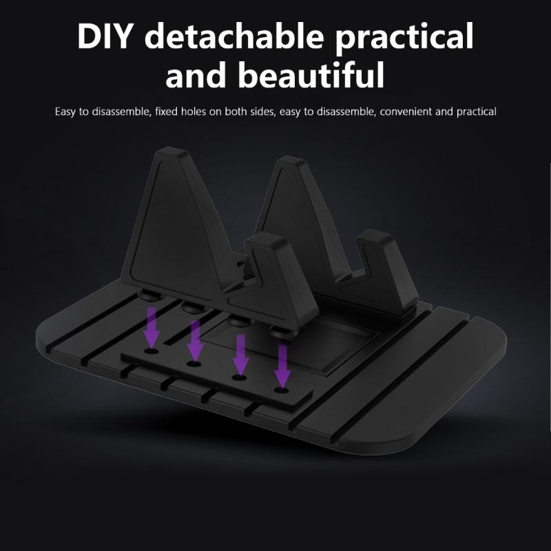 Silikonowy Stojak Wielokrotnego Użytku Uchwyt Samochodowy na Telefon Uchwyt na Deskę Rozdzielczą Pojazdu na Telefon Komórkowy Tablet Elastyczny Samochodowy Uchwyt na Telefon Przenośny