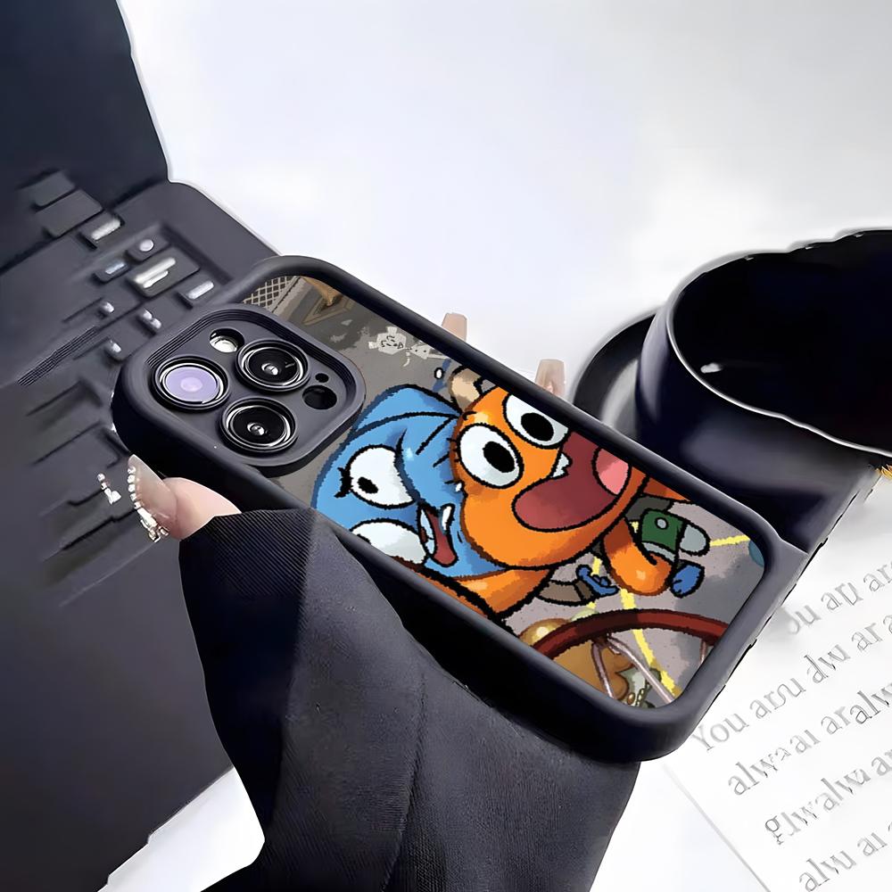A-Amazing World Gumball Anime Phone Case For IPhone 17 Pro Max 15 Pro 16 14 Plus 12 13 Mini 11 Pro Shockproof Soft Cover