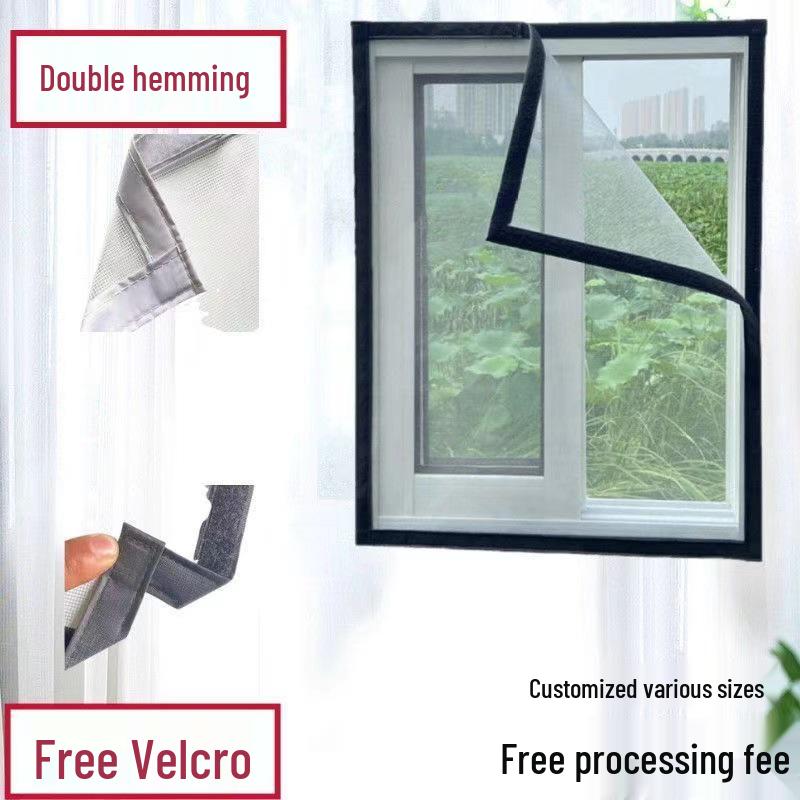 Nano Anti-Mosquito Insect Screen: Invisible Velcro Self-Install Mesh for Home Windows