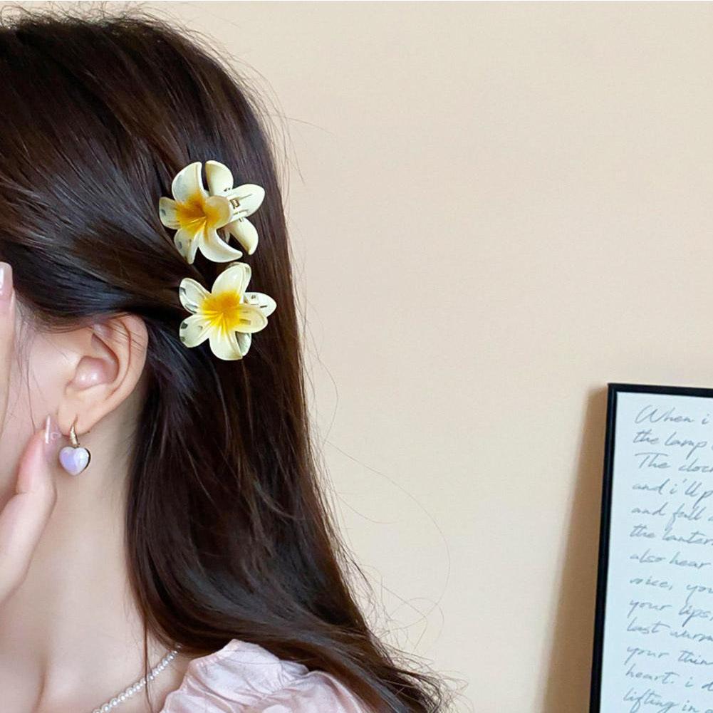 Sommerblumen Haarspangen Neue Eierblume Entenschnabel Form Haarclip Haarnadel Spange Damen Strandurlaub Süßes Mädchen Haar Accessoire